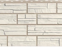 Фасадные панели FineBer, коллекция СЛАНЕЦ, мелованный белый
